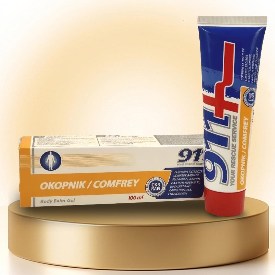 🌿 OKOPNIK / COMFREY Body Gel-Balm – 911 FARMAKOM <span style="color: red">100 ml</span> - Image 3