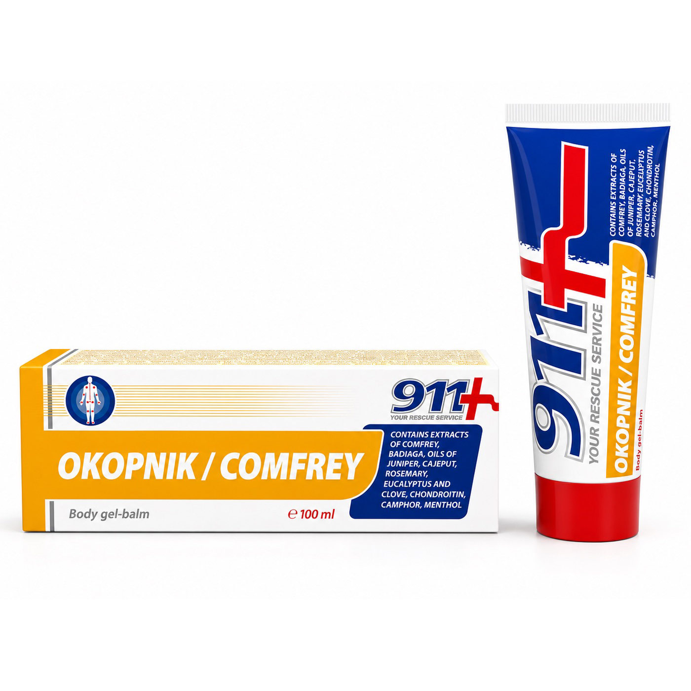 🌿 OKOPNIK / COMFREY Body Gel-Balm – 911 FARMAKOM <span style="color: red">100 ml</span> - Image 2